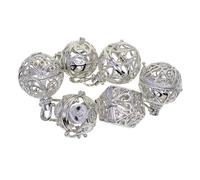 WUUISDNX Colección de colgantes con forma de jaula, medallón y caja cuentas para hacer joyas. Presenta diversos patrones artísticos, ideal para entusiastas la artesanía. Difusor aceites esenciales