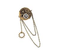 WUUISDNX Hermoso broche y pasador para el cabello con mecanismo de reloj que realza el look en bodas, fiestas y eventos importantes. Broche con borla y pasador para cabello con mecanismo de reloj.