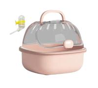 WUUISDNX Jaula espaciosa para hámsteres Enanos, Hurones, erizos y Chinchillas. Diversión al Aire Libre con Mascotas. Jaula de PP. Medidas: 7,87 x 7,09 x 6,30 Pulgadas, Rosa, 20x18x16cm