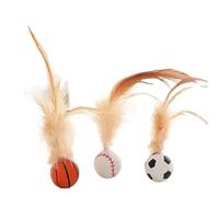WUUISDNX Juego de 3 Piezas Divertido e Interactivo para Mascotas con Pelota elástica en la Cola Que Brinda diversión y Tiempo de Juego Interactivo a Toda la Mascota.