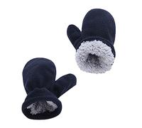 WUUISDNX Juego de manoplas para sombreros, buena resistencia a las arrugas, diseño de doble capa, gorras unisex fáciles de combinar, kits de guantes para niños y niñas, Armada