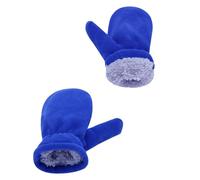 WUUISDNX Juego de manoplas para sombreros, buena resistencia a las arrugas, diseño de doble capa, gorras unisex fáciles de combinar, kits de guantes para niños y niñas, azul real