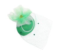 WUUISDNX Mini sombrero fascinador con estilo moderno y horquillas para el cabello que añaden diversión a celebraciones y eventos. Ya sea que esté buscando, Decoración de malla con cuentas, 29 x