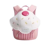 WUUISDNX Mochila Elegante para niños de jardín de Infantes, Mochila Escolar Divertida y Bonita con Forma Hongo para niños pequeños, Ligera y Diario, Mini para en Edad, Rosa, 20x9x23cm