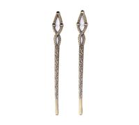 WUUISDNX Pinza para el pelo de aleación de Zinc, accesorios Vintage para mujer, marcapáginas, cierre lateral apretado, borla, horquillas antiguas, suministros para niña DIY, horquilla, Bronce