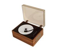 WUUISDNX Reproductor de CD Bluetooth portátil para Disfrutar de Tus Canciones favoritas en Cualquier Lugar. Diseño Ligero, Elegante y Retro. Batería de, marrón