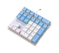 WUUISDNX Teclado numérico mecánico con Cable, Tacto Delicado y Experiencia Suave para Profesionales de finanzas, Teclado numérico ABS, Eje Azul Azul