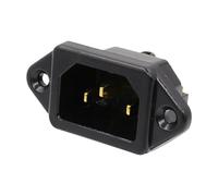 WUUISDNX Toma de Corriente Macho de 250 V y 3 Clavijas, diseñada para Conexiones rápidas y Sencillas en electrodomésticos y Equipos Oficina. Adaptador Enchufe Montaje en Panel 250 V y 15 A.