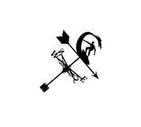 WUUISDNX Veleta vintage para decoración de jardín, cerca exterior, estilo granja, de metal premium, decorativa, para césped y patio, indicador dirección del viento, decoración patio, Surf, 35x75cm