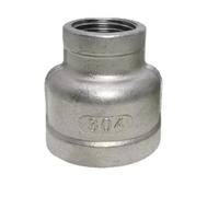 WUUKEPSG 1/8", 1/4", 3/8", 1/2", 3/4", 1", 2", 3" Y 4" Bsp Npt Hembra Reductor Conector de Tubería de Acero Inoxidable 304 316/Bspt Ss304/2 To 1-1L4 Inch