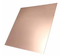 WUUKEPSG 1 Lastra Di Rame Metallico Conzza Del 99,9%, Spessore 0,30 Mm-8 Mm, Piastra Di Rame 100 Mm X 100 Mm con Comportamento Meccanico E Stabilità Termica/Color/2.5 * 100 * 100Mm