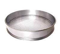 WUUKEPSG 1 Tamiz Redondo de Malla Ss 304 con Orificio de 0,5-50 Mm para Cocina, Repostería, Alimentos, Frijoles, Frutas, Filtro, Colador, Red/Hole Diameter 3.5Mm/30Cm Diameter