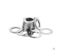 WUUKEPSG 10/50/100Pcs 0.1Mm 0.2Mm 0.30Mm 0.5Mm de Acero Inoxidable Lavadora Plana Junta Ultra Delgada Ajustando la Junta de Precisión M3 a M 30/0.5Mm Thickness/M8*12 50Pcs