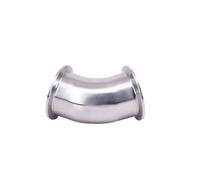 WUUKEPSG 1Pc 1.5" 2" 2.5" 3" 3.5" 4" Tri Clamp 45 Degree Elbow Sus304 Stainless Sanitary Pipe Fitting Connector/32Mm Od K50.5Mm