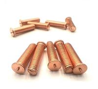 WUUKEPSG 2/5/10/50 Tornillos de Soldadura de Acero Al Carbono Chapados Enre, M3/M4/M5/M6/M8/M10./16Mm/10Pcs M4