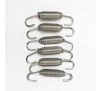 WUUKEPSG 2/5Chos de Resorte de Acero Inoxidablees para Motocicleta, Accesorios para Resortes de Escape Modificados para Motocicleta, Kit de Resortes Giratorios/5Pcs Active 68Mm-A