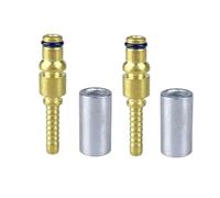 WUUKEPSG 2Pc High Pressure Washer Hose Fitting Connector Pipe Tip Repair Connector Adaptor,For Karcher K Hose Plug Fitting With Sleeve/2 Pcs E/Size