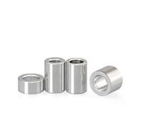 WUUKEPSG 5/10/20 Piezas M3/M4 M5 M6 M8, Junta de Casquillo de Arandela Plana de Aleación de Aluminio, Espaciador Separador sin Rosca Cnc/Length 3.0Mm/D16* M6 (5Pcs)