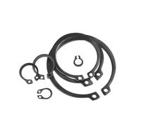 WUUKEPSG 50Pcs M3 / M4 M5 M6 M8 M9 M10 M11 M12 - M42 C Tipo de Anillos de Retención de Circuito Externo, para Anillos de Apriete de Circuito de Acero Al Carbono Del Eje/50Pcs/M38