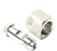 WUUKEPSG Adaptador de Acoplamiento para Tubería Cga320 Cga330 a 1/4" Npt Vcrho de 1/4" con Extremo de Soldadura Automática para Tubo de Acero Inoxidable Sus316L/1Pc/End Plug For Cga320
