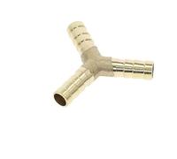 WUUKEPSG Brass Splicer Pipe Fitting Y S3 Way Hose Barb 4 5 6-19Mm Copper Barbed Connector Joint Coupler Adapter Pneumatic/16Mm-16Mm-10Mm