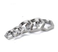 WUUKEPSG Bsp Female Thread Hex Lock Nut Pipe Fitting Ss 304 1Pc 1/8"; 1/4"; 3/8"; 1/2"; 3/4"; 1"; 1-1/4"; 1-1/2"; 2"; 2.5"; 3"; 4"/1/4"
