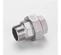 WUUKEPSG Conector Adaptador de Unión para Tubería de Acero Inoxidable Sus316L, Rosca Hembra Bsp de 1/4", 3/8", 1/2", 3/4", 1", 1-1/4", 1-1/2", Bspp Hembra Aho, 1/4"/1Pc/2"