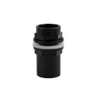 WUUKEPSG Conectores Directos de Codo de 90° para Tubería de Pvc Negro de 20~50 Mm, Juntas de Rebose Gruesas para Acuarios, Accesorios de Entrada Y Salida para Riego de Jardines/Style 2(I D)/25Mm(1Pc)
