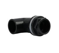 WUUKEPSG Conectores Directos de Codo de 90° para Tubería de Pvc Negro de 20~50 Mm, Juntas de Rebose Gruesas para Acuarios, Accesorios de Entrada Y Salida para Riego de Jardines/Style 1(I D)/50Mm(1Pc)