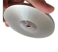 WUUKEPSG Disco de Amolar de Diamante de 100 Mm, 4" X 10 Mm, Disco de Diamante de Doble Cara, Rueda de Pulido Rotativa de Aleación de Piedras Preciosas Y Cerámica/500