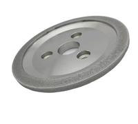 WUUKEPSG Disco de Amolar de Diamante Galvanizado con Forma de Mariposa Y Tresujeros para Rectificadora Automática de Herramientas de Torneado, 125 X 25 Mm./90 Degree/200 Grit