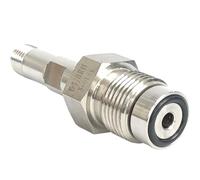WUUKEPSG G 5/8", Bspho a 1/4", Npt Conector de Tubería de Acero Inoxidable Sus316L con Soldadura Automática,Ho O de 1/4", para Botella de Buceo de Fibra/1Pc/G5L8 Bsp To 1L4 Weld