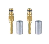 WUUKEPSG High Pressure Washer Hose Fitting Connector Pipe Tip Repair Connector Adaptor 2Pc For Karcher K Hose Plug Fitting With Sleeve/2 Pcs a