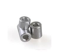 WUUKEPSG Lote de 5/20 Juntas de Buje de Aluminio M3/M4 M5 M6 M8 M10, Arandela Plana de Aluminio, Junta sin Rosca, Espaciador Separador, Longitud de 2 Mm a 16 Mm/(Thickness L)8Mm/M10 5Pcs