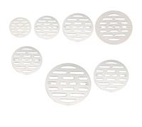 WUUKEPSG Placa de Cubierta Rede Acero Inoxidable para Desagües de Suelo, Filtro para Fregadero, Antiobstrucción, Tapón para el Pelo de la Ducha, Herrajes para Baño/Sier/8.7Cm