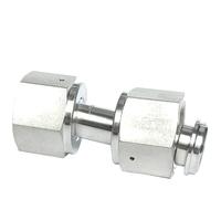 WUUKEPSG Reductor de Tubo de Acero Inoxidable Sus316L de 1/4" Y 1/2" Vcr Hembra a Hembra Euqal, Adaptador de Acoplador./1L4 To 1L2 Vcr/Female To Female
