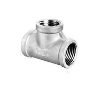 WUUKEPSG Sus 304 Male Female Thread Tee Connector Bspt Pipe,Connector Fitting 1/4" 3/8" 1/2" 3/4" 1" 1-1/4" 1-1/2" 2"/Female Thread Tee/3/4"