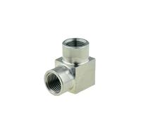 WUUKEPSG Sus 304 Pipe Fitting Tee Elbow 4 Way 1/8 1/4 3/8 1/2 Female Male Thread High Pressure,Air Adapter Coupler Connector/Ss-Pv-Ff/1/4"