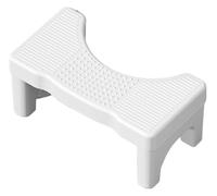 WUUKEPSG Taburete Cuadrado Ajustable en Altura, Reposapiés Antideslizante para Adultos. Taburete de Plástico para Inodoro con Fácil Almacenamiento Y Capacidad de 136 Kg (300 Libras)./B