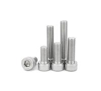 WUUKEPSG Tornillos Metálicos, 5/10 Unidades, Acero Inoxidable 304, Rosca Fina, Hexagonal/10Pcs M3*0.35 * 5Mm