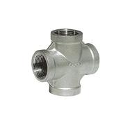 WUUKEPSG Válvula de Bola de Acero Inoxidable 304 de 1/8", 1/4", 3/8" Y 3/8". 1/2"; 3/4"; Accesorio de Tubería con Rosca Hembra Bsp de 1" Y Conector Cruzado de 4 Vías/Color/1/4"