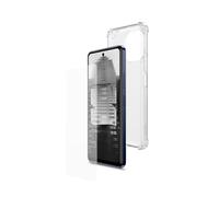 WUUM S Pro Protection Pack - Carcasa de Silicona Transparente + Cristal Templado S Pro con Esquinas reforzadas, extrarresistente y Ligera