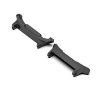 WUURAA 1 par de adaptadores for Samsung Galaxy Watch Ultra, correa de 22 mm, conector de acero inoxidable 316L, accesorios for Galaxy Watch 7 Ultra 47 Band(Black,FOR GALAXY WATCH ULTRA_1 PAIR)