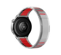 WUURAA Correa de acero inoxidable 22mm for Huawei GT6 GT5 Pro GT4 46mm correa de negocios for Huawei Watch 5 4 Ultimate 2 pulsera de repuesto(Titanium wine red,For GT5 Pro 46mm)