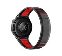 WUURAA Correa de acero inoxidable 22mm for Huawei GT6 GT5 Pro GT4 46mm correa de negocios for Huawei Watch 5 4 Ultimate 2 pulsera de repuesto(Black wine red,For GT 6/5/4 46mm)