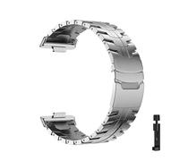 WUURAA Correa de acero inoxidable for Huawei Watch Fit 3 4, pulsera de metal for Huawei Watch Fit4 Pro.(Silver-S,For Fit 3)