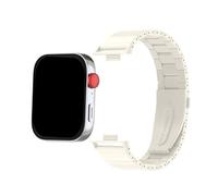 WUURAA Correa de acero inoxidable for Huawei Watch Fit3, Fit4 y Fit4Pro, funda protectora, pulsera y cinturón.(White,For Fit4pro+case)