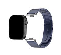 WUURAA Correa de acero inoxidable for Huawei Watch Fit3, Fit4 y Fit4Pro, funda protectora, pulsera y cinturón.(Blue,For Fit3+case)