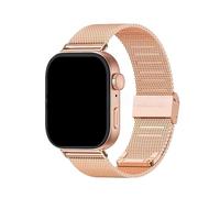 WUURAA Correa de acero inoxidable for Huawei Watch Fit4Pro, pulsera milanesa de malla metálica for Huawei Fit 4/3.(Rose Gold,For Fit 3)
