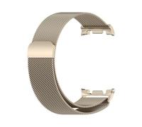 WUURAA Correa de acero inoxidable for Samsung Galaxy Watch 8 44mm, 40mm,Classic 46mm correa milanesa for Galaxy Watch Ultra 2.(Starlight,For 8 Classic 46mm)